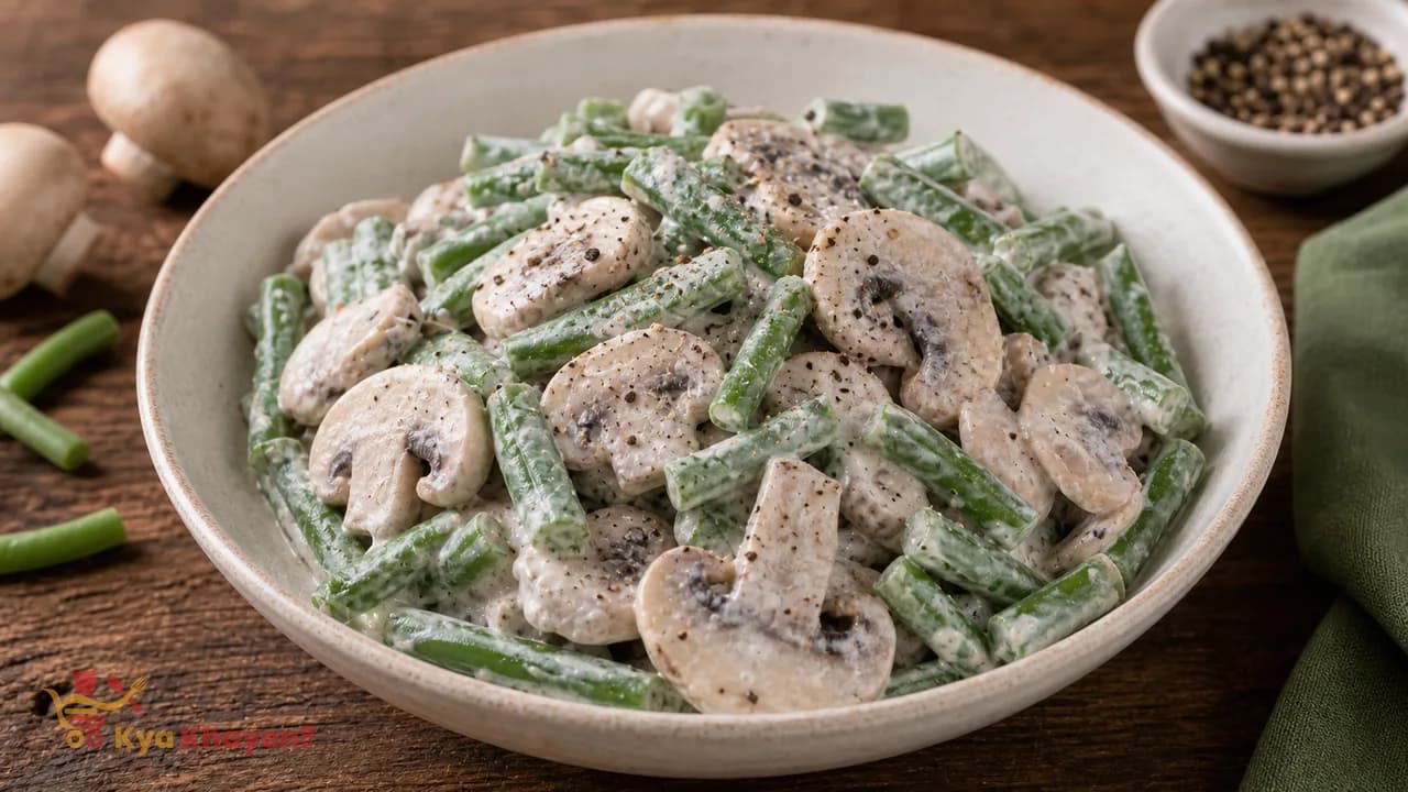 Mushroom Beans Yogurt Salad