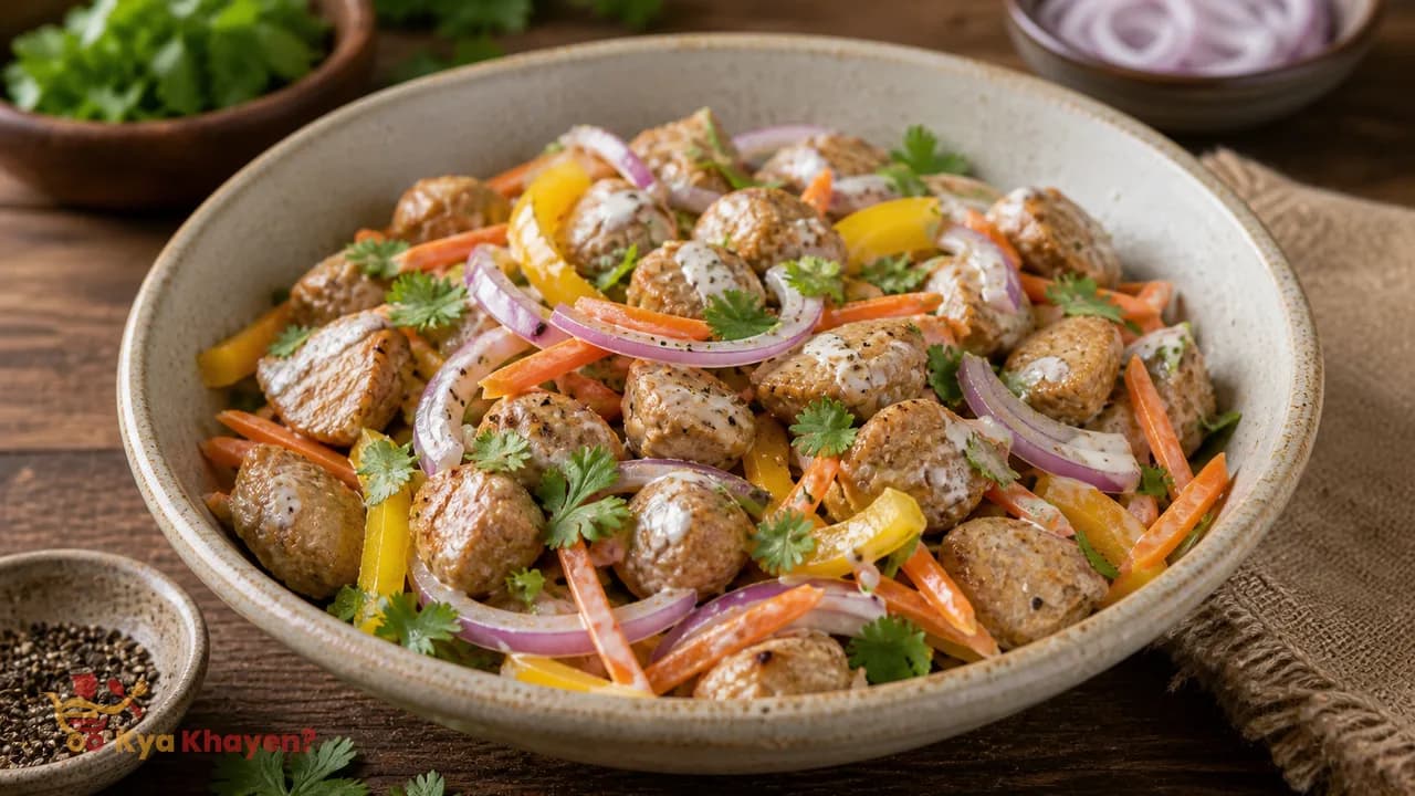Soy Nuggets Salad