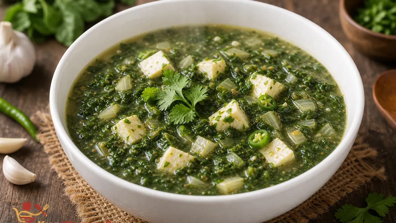 Amaranth and Paneer Soup