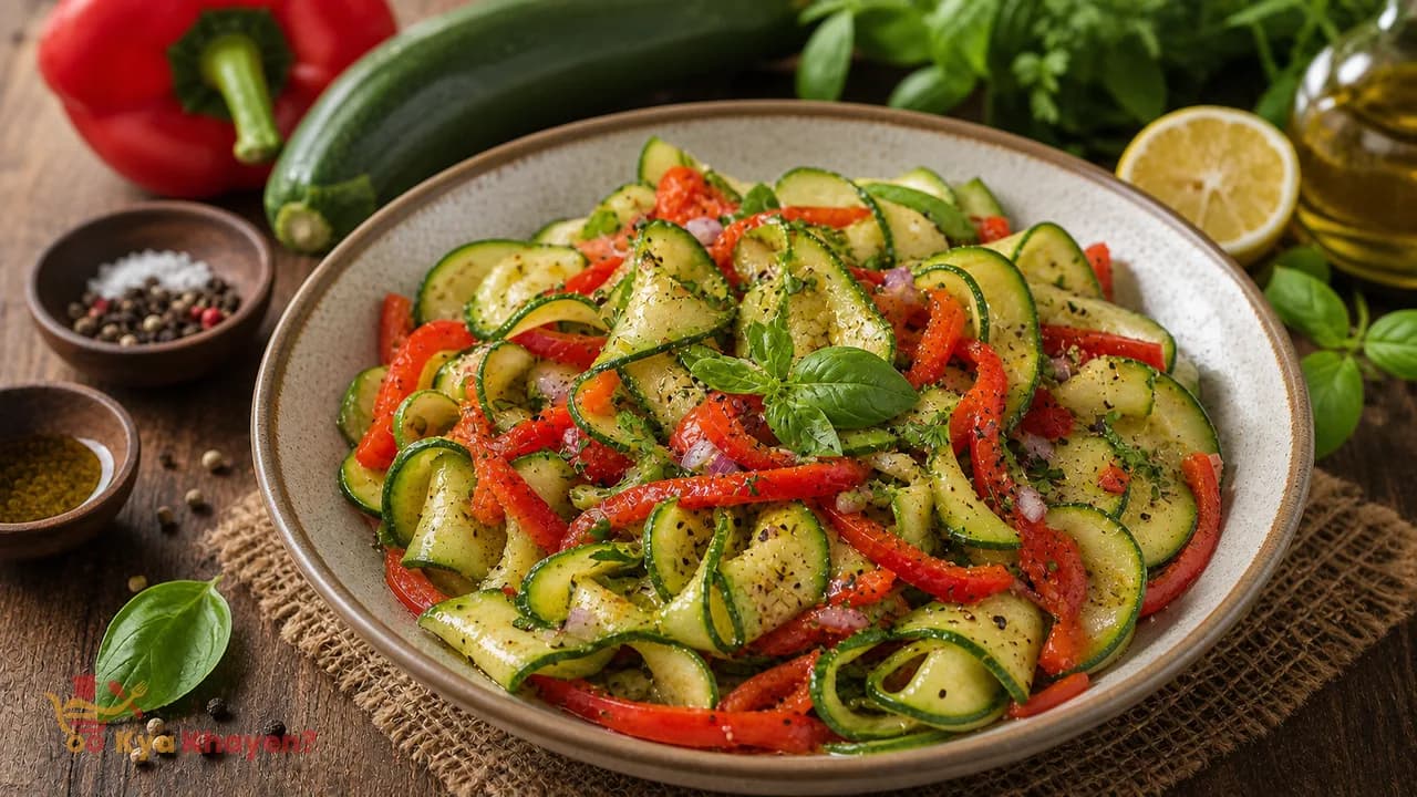 Zucchini Bell Pepper Salad