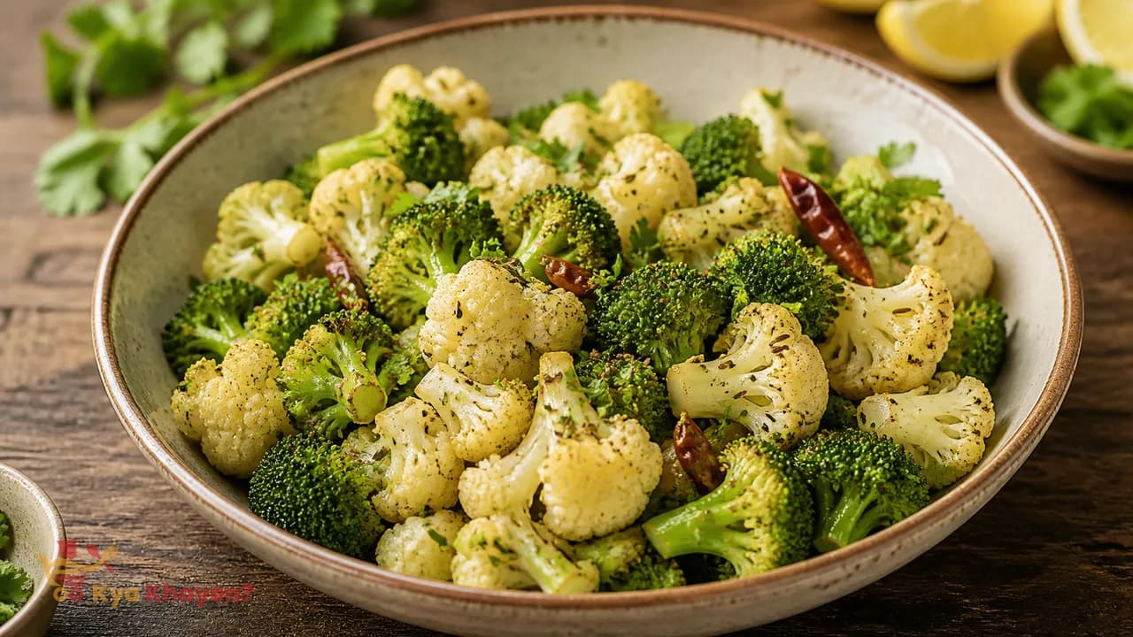 Microwave Cauliflower-Broccoli
