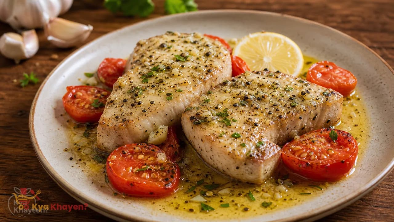 Garlic Butter Fish Steaks
