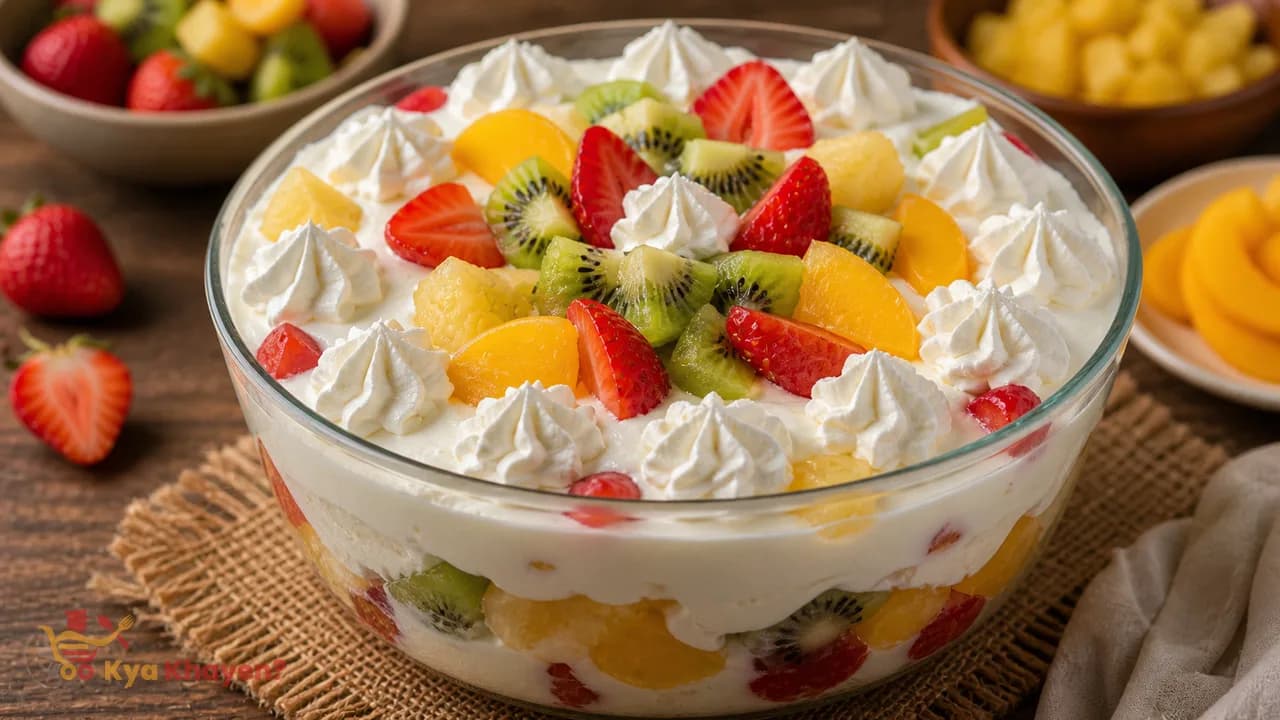 Vanilla Fruit Cream Pudding