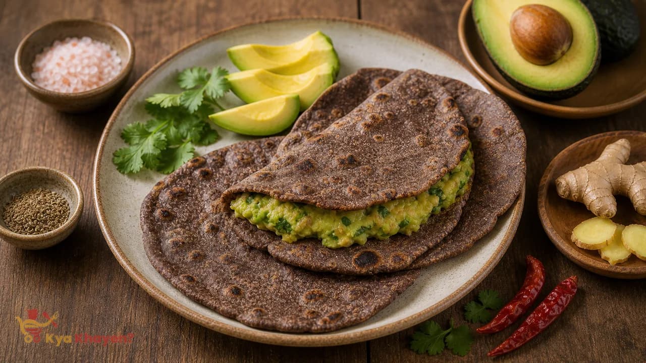 Avocado Ragi Chapati