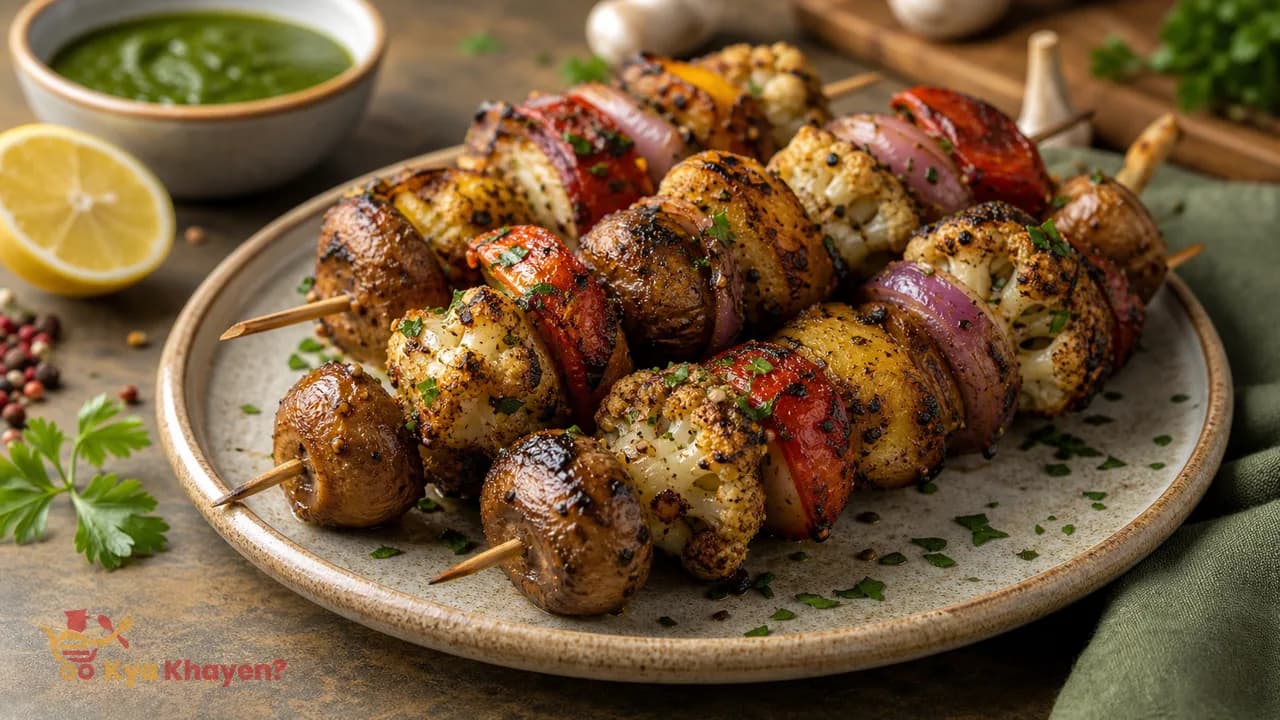 Grilled Marinated Vegetable Kabab