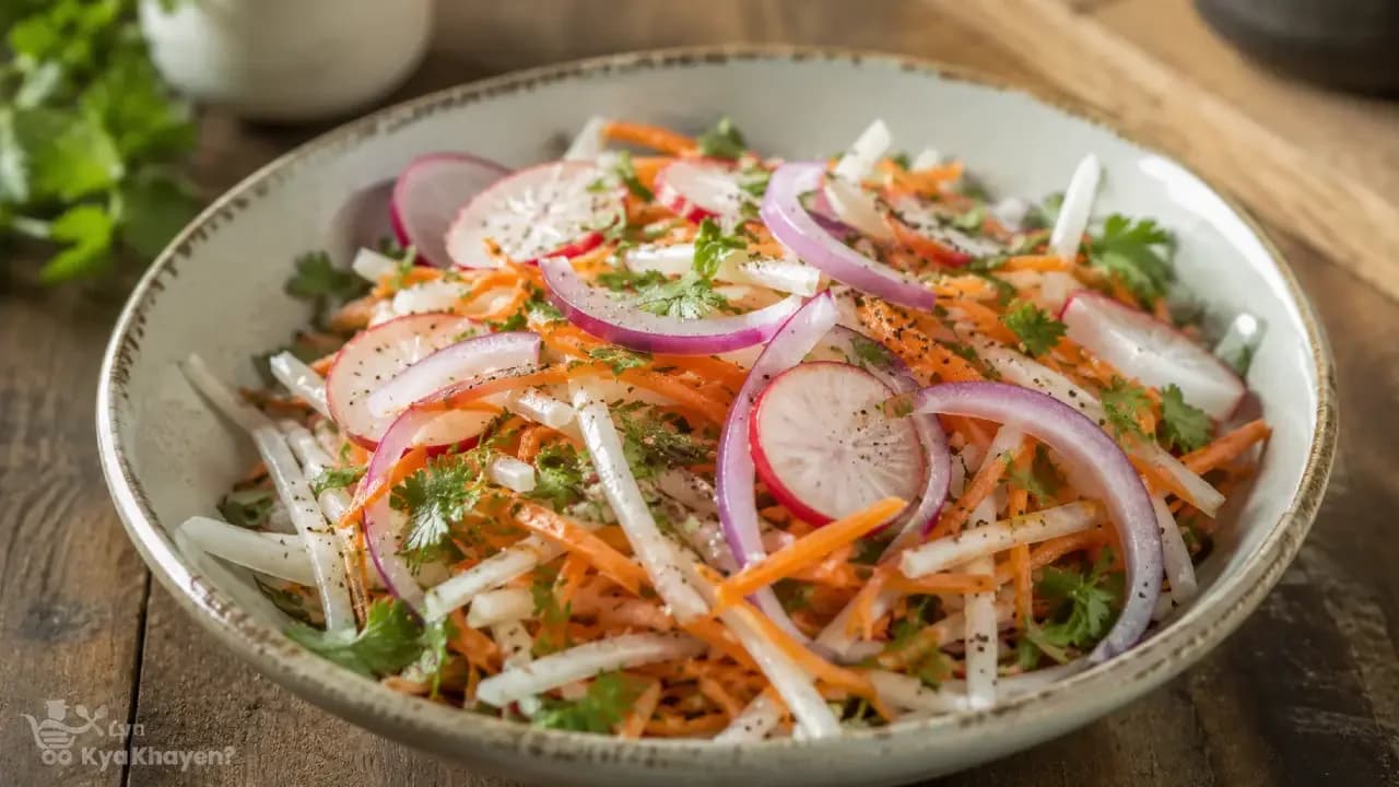 Green Salad (With Onions, Radish, and Carrot)