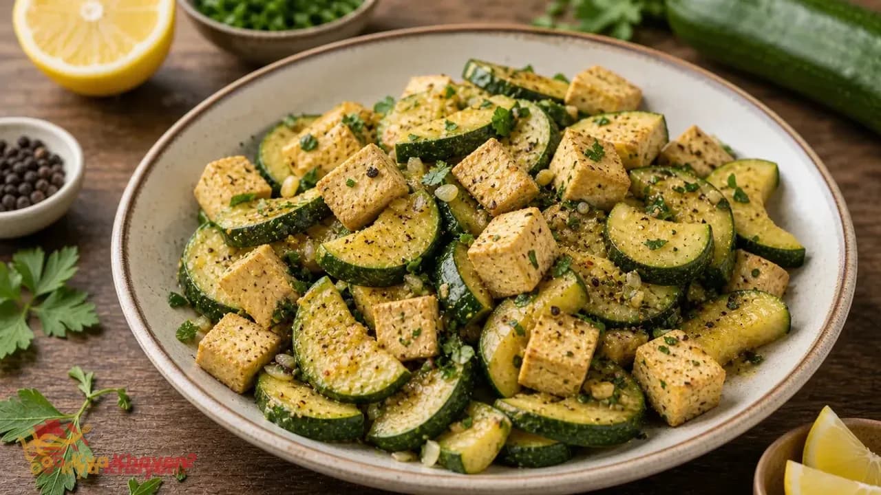 Lemon Zucchini with Tofu