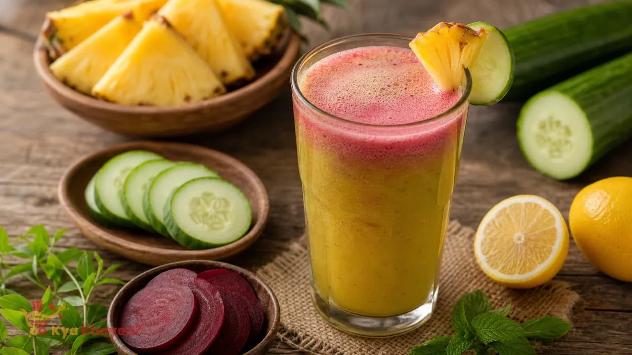 Pineapple Cucumber Detox Drink