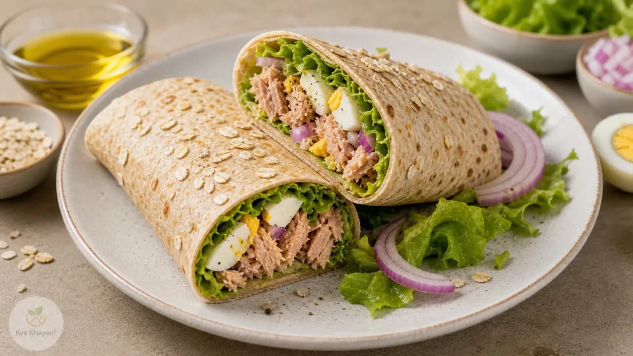 Oats Wrap with Egg & Tuna