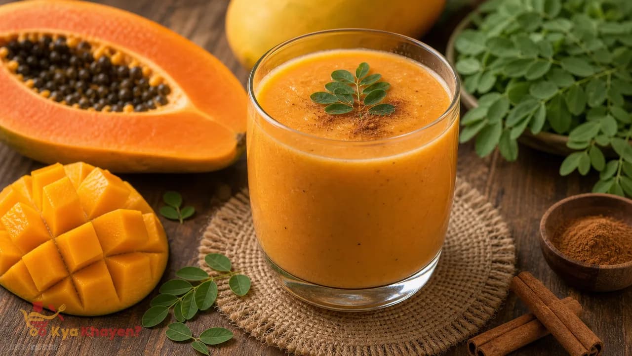 Papaya Moringa Smoothie