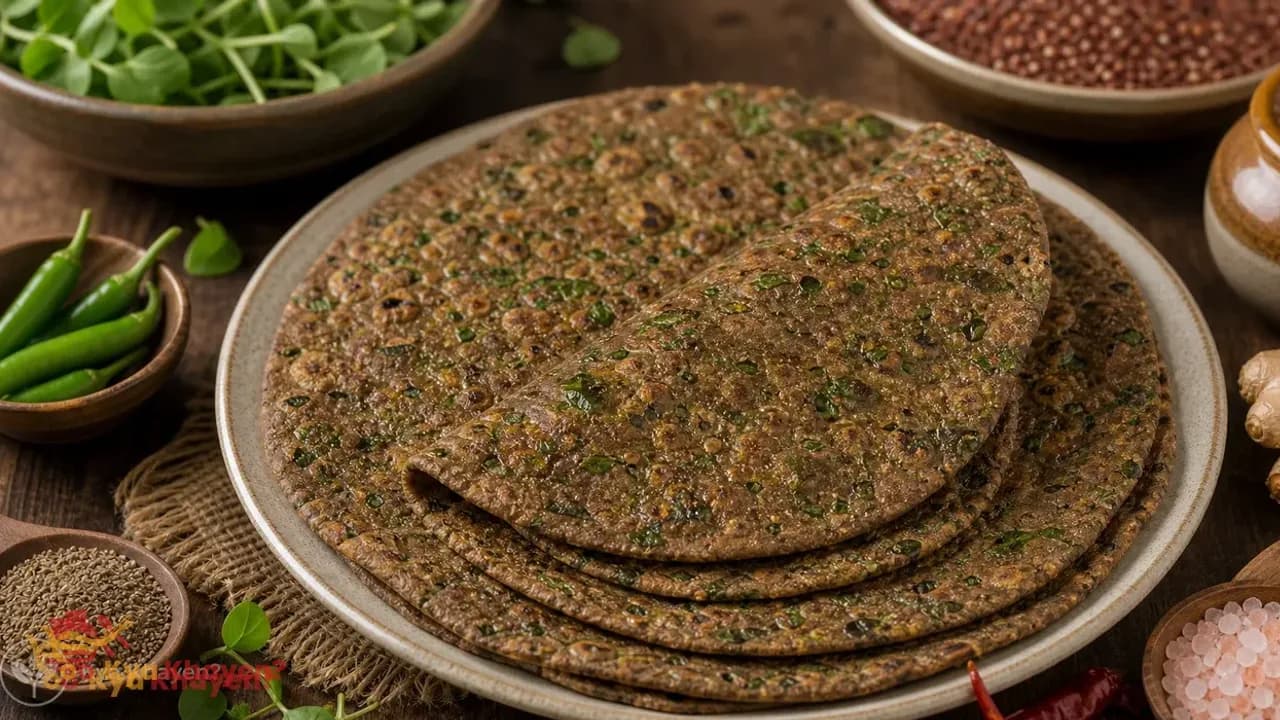Methi Thepla with Ragi