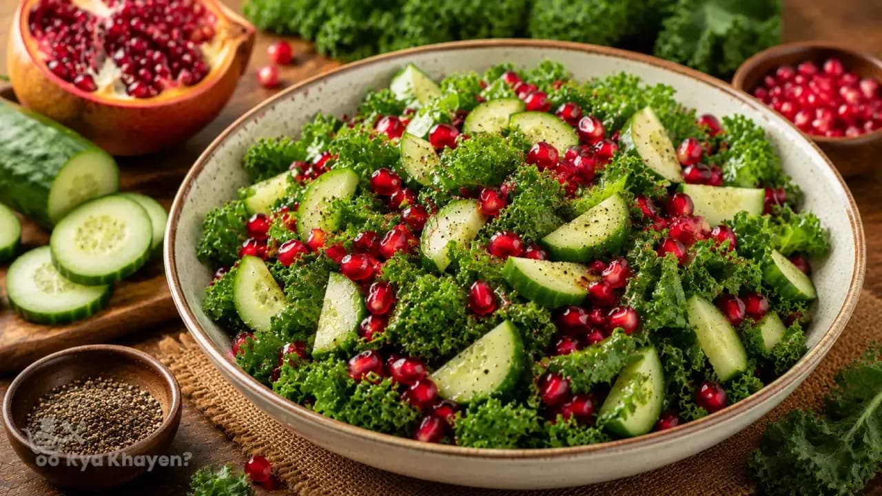 Green Salad (Cucumber, Pomegranate, Kale)