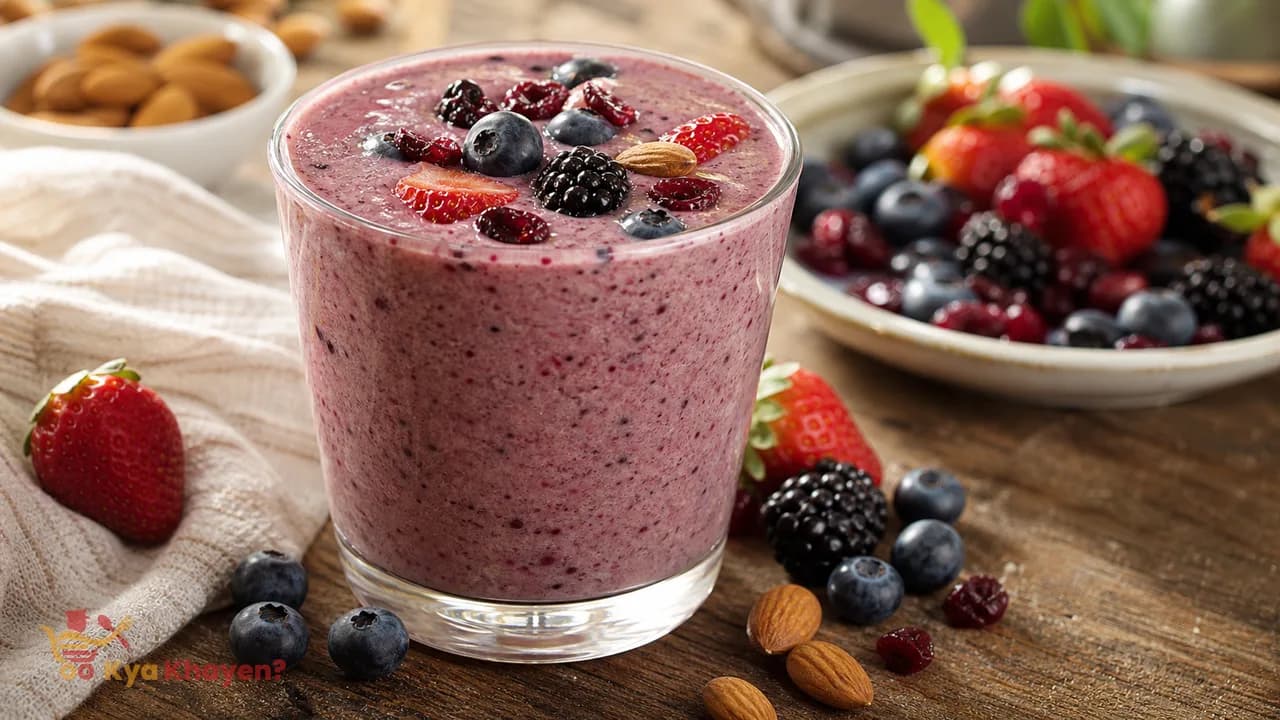 Mixed Berries and Almond Milk Smoothie