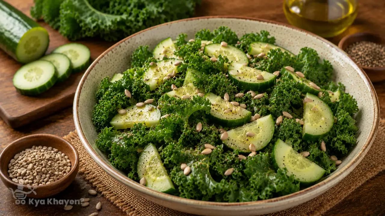 Green Salad (Cucumber and Kale)