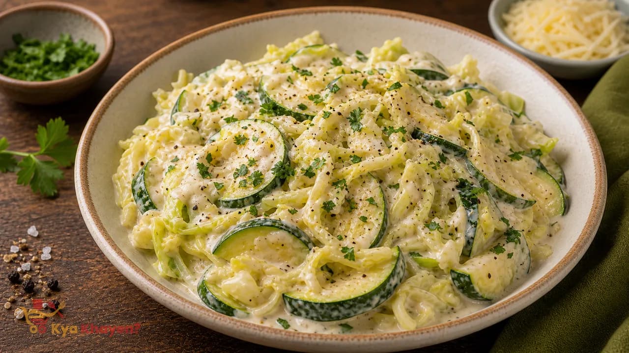 Cabbage Zucchini with Creamy Cheese