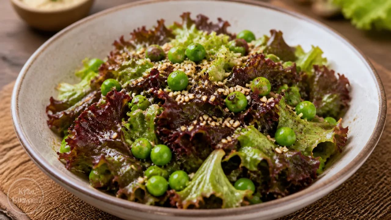 Stir Fried Lettuce and Peas