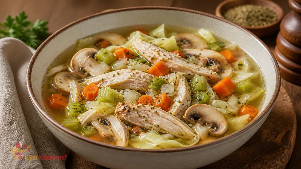 Keto No-Noodles Chicken Soup