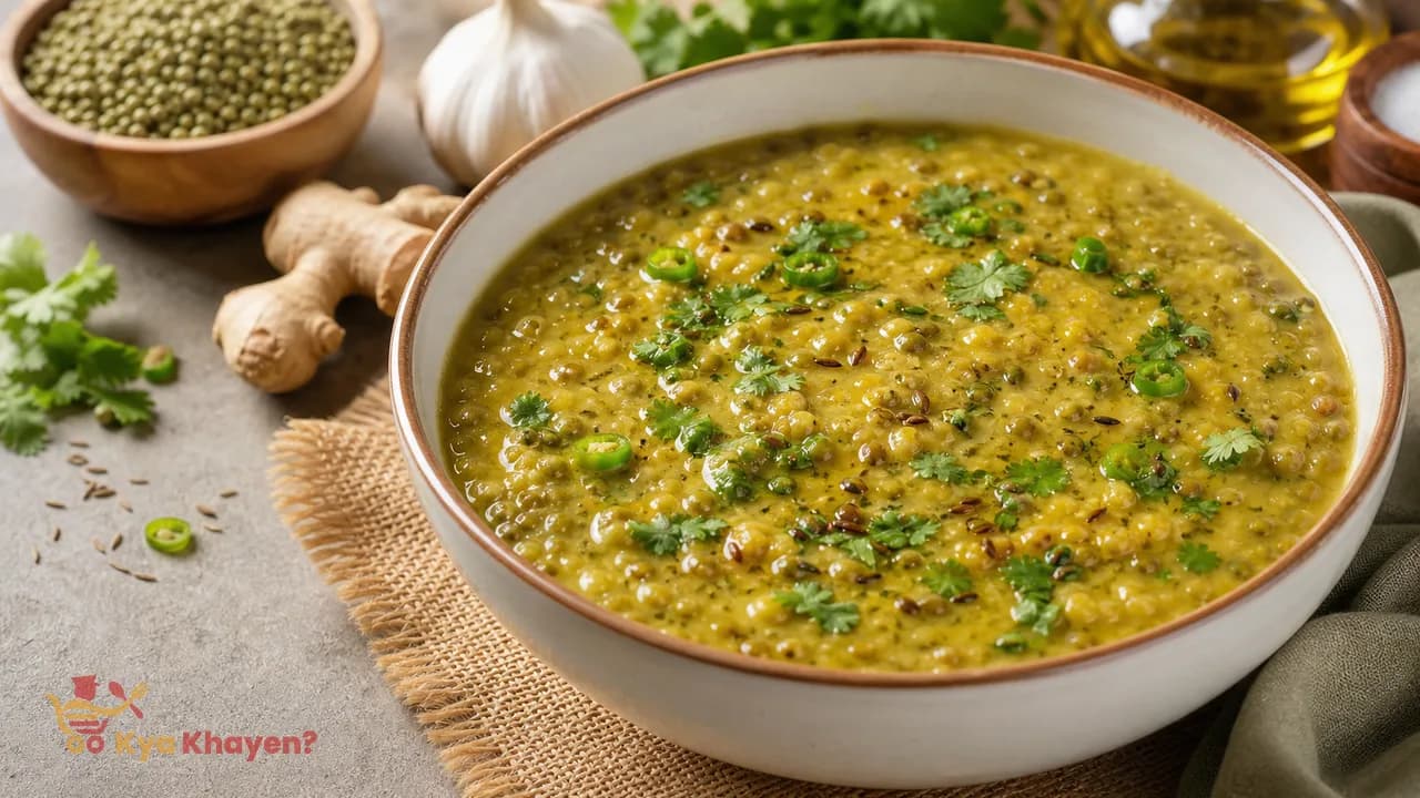 Green Moong Dal (Split Green Gram) Khichu