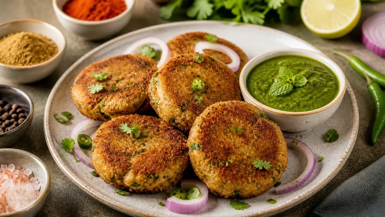 Fish Tikki with Mint Chutney