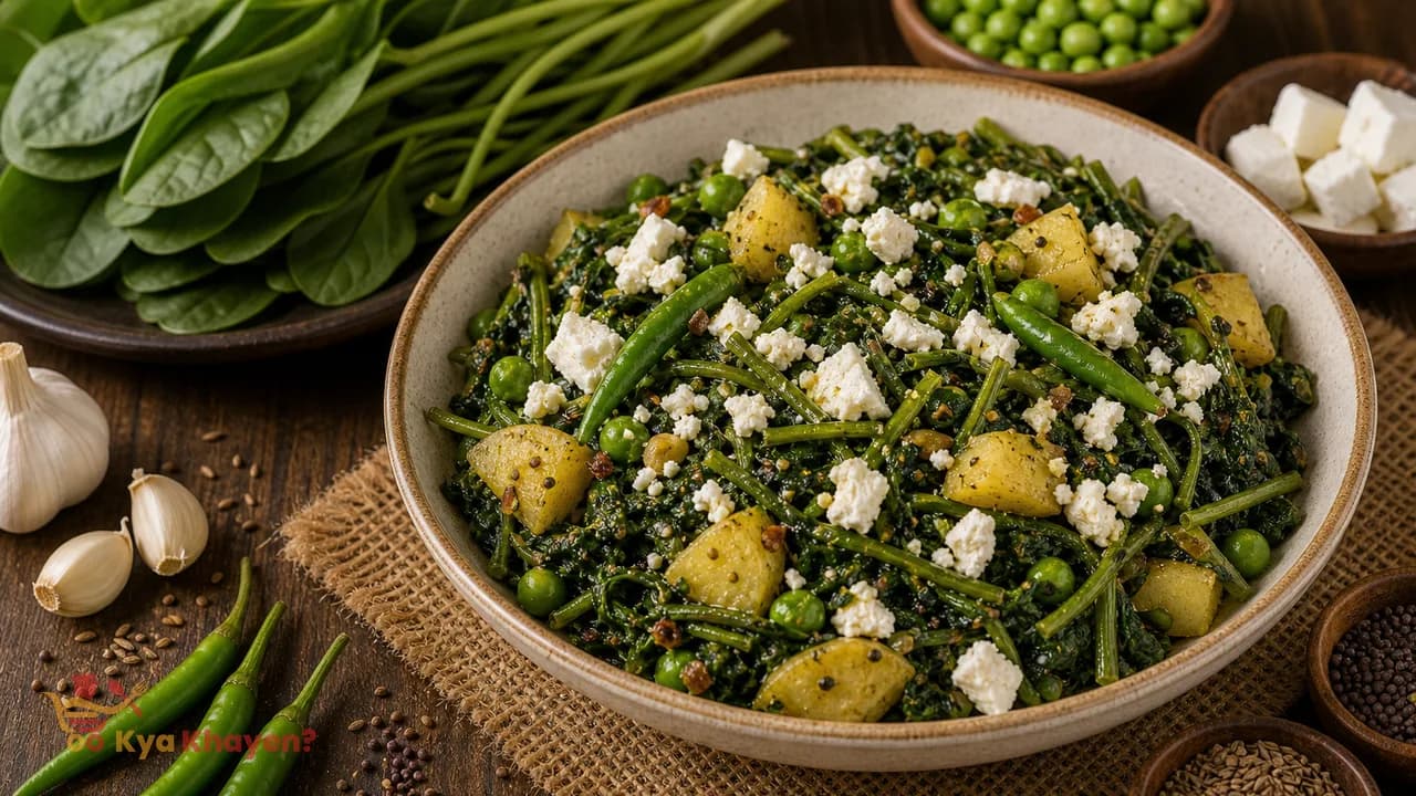 Water Spinach Fry with Feta