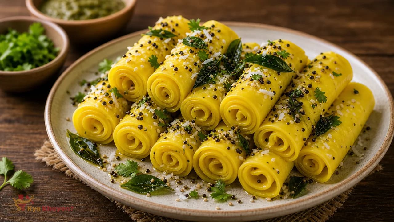 Baked Khandvi Rolls