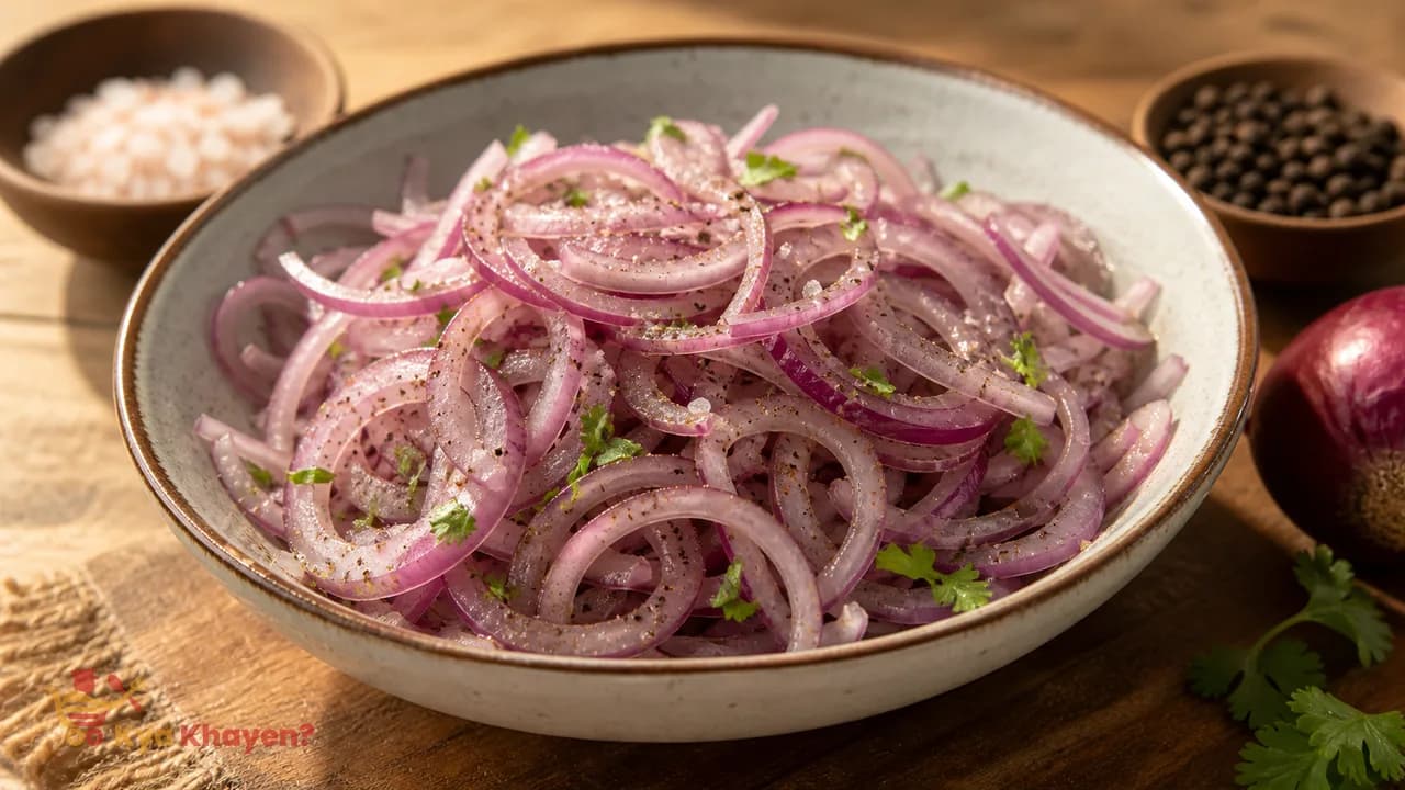 Onion Salad (Use Rock Salt and Black Pepper)