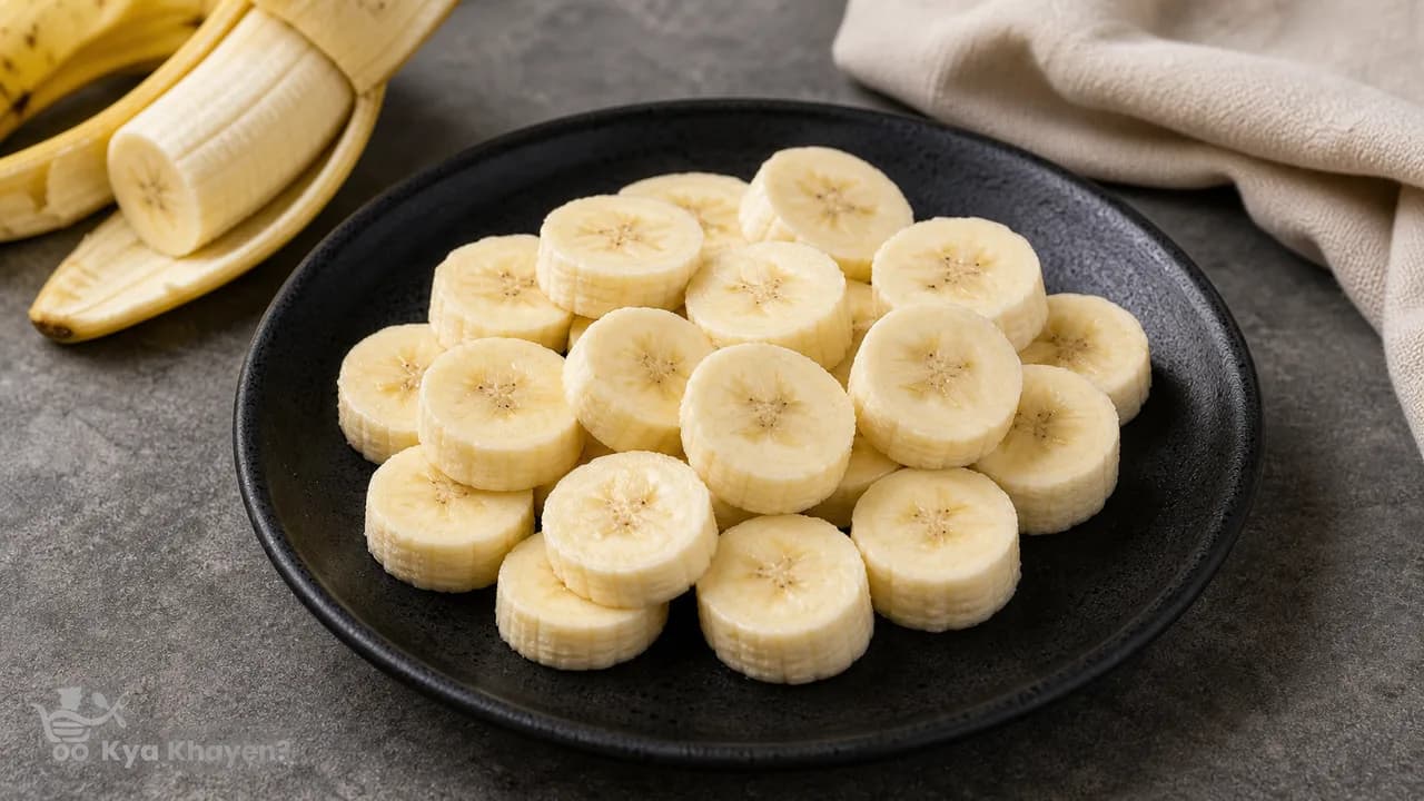Sliced Banana Plate
