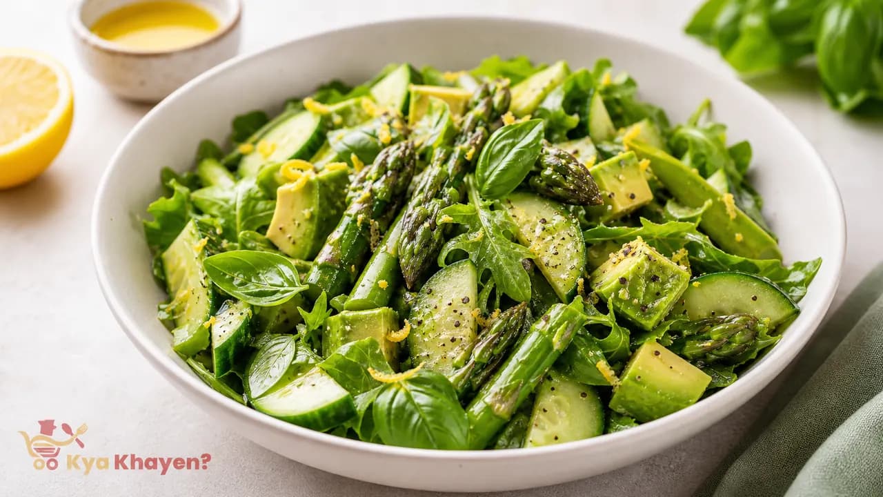 All Green Salad with Citrus Vinaigrette