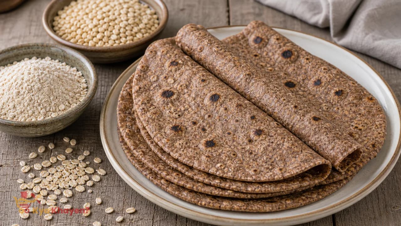 Barley Oats Chapati (1/3 Barley, 1/3 Wheat Flour, 1/2 Oatmeal)
