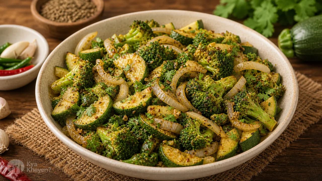 Saute Vegetables (Onion, Broccoli, Zucchini)
