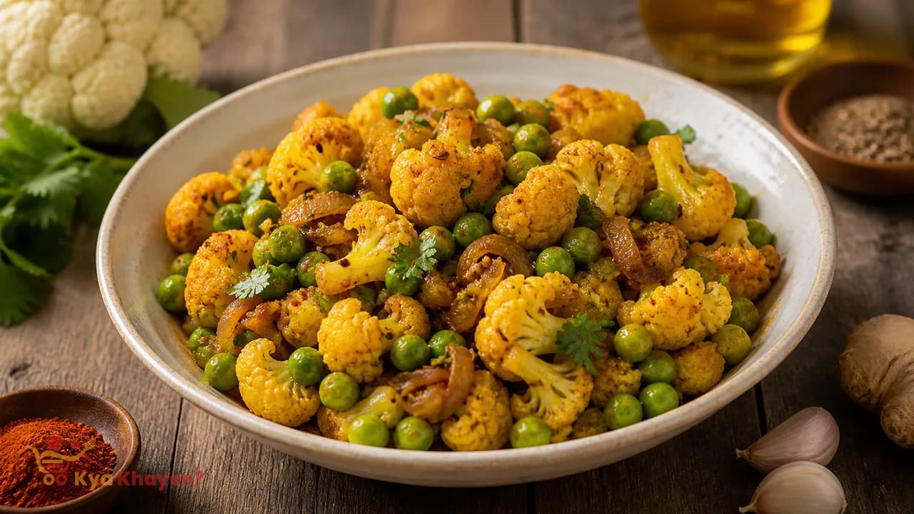 Cooked Peas and Cauliflower