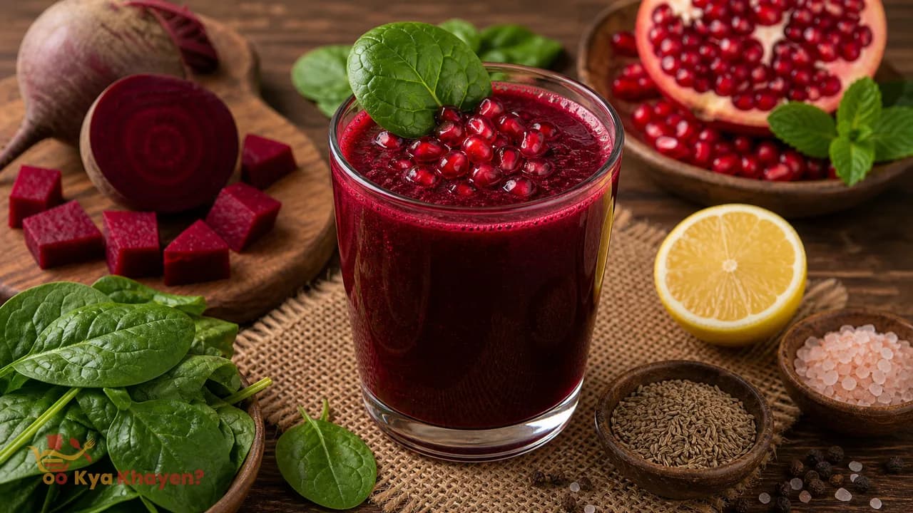 Vegetable Juice (Add Beetroot, Spinach, Pomegranate)