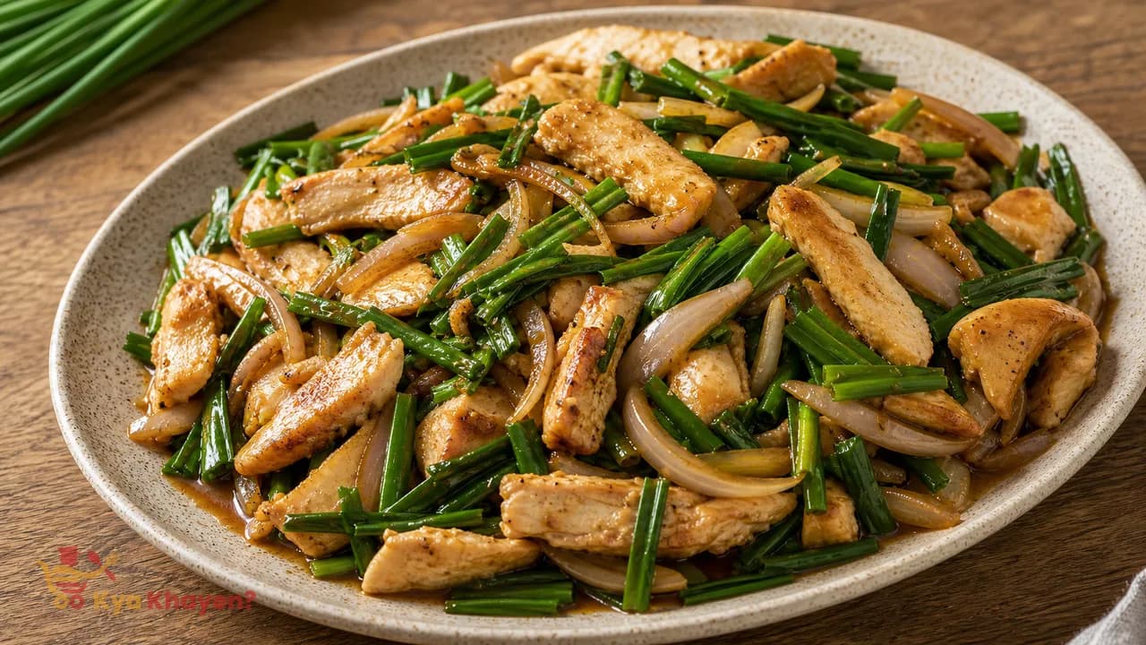 Stir Fried Chives and Chicken