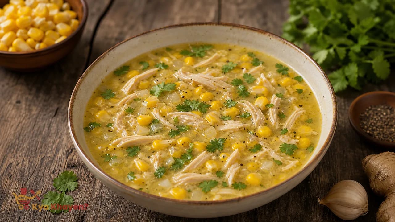 Corn Soup with Chicken