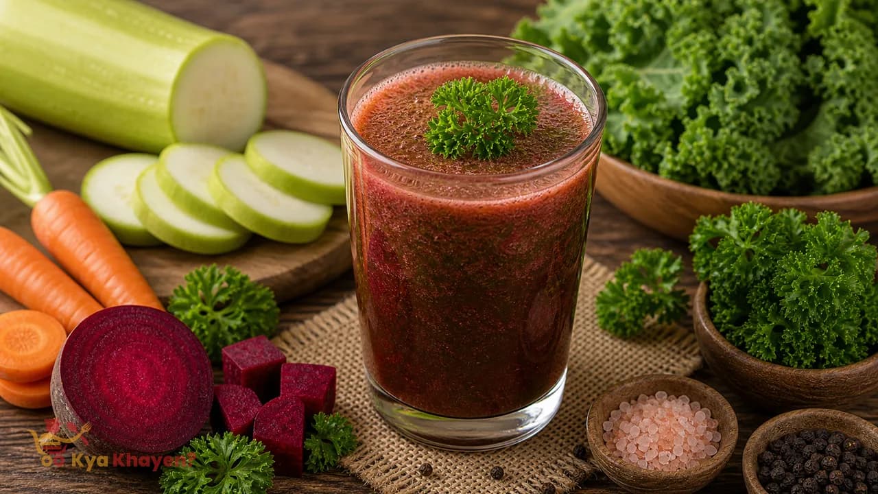 Vegetable Juice (Add Carrot, Bottle Gourd, Beetroot, Parsley and Kale)