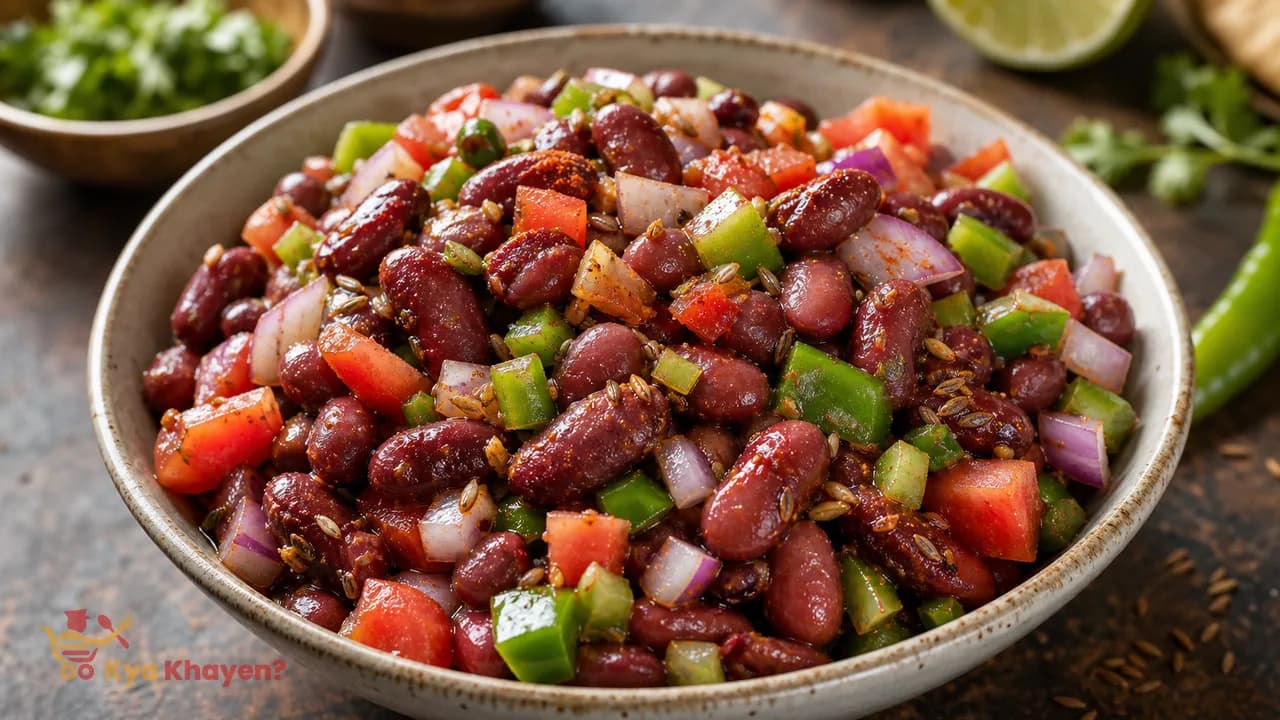 Boiled Rajma Chaat