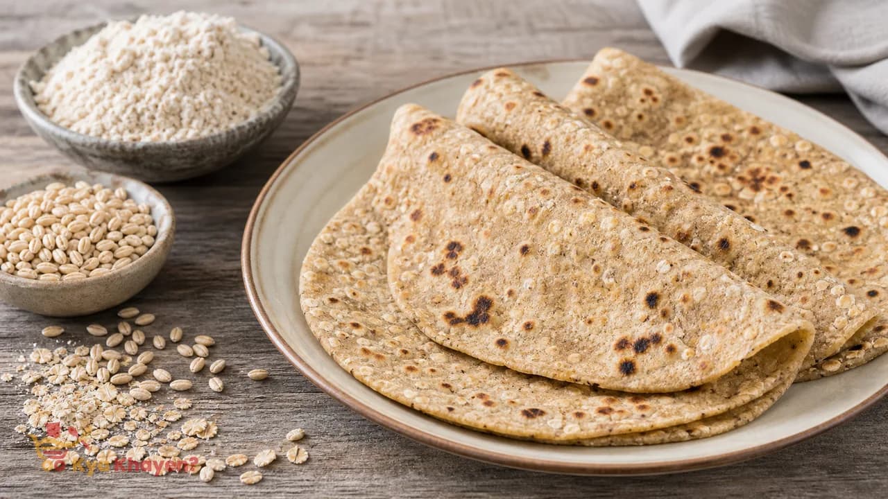 Barley Chapati (30% Barley Flour, 70% Whole Wheat Flour)