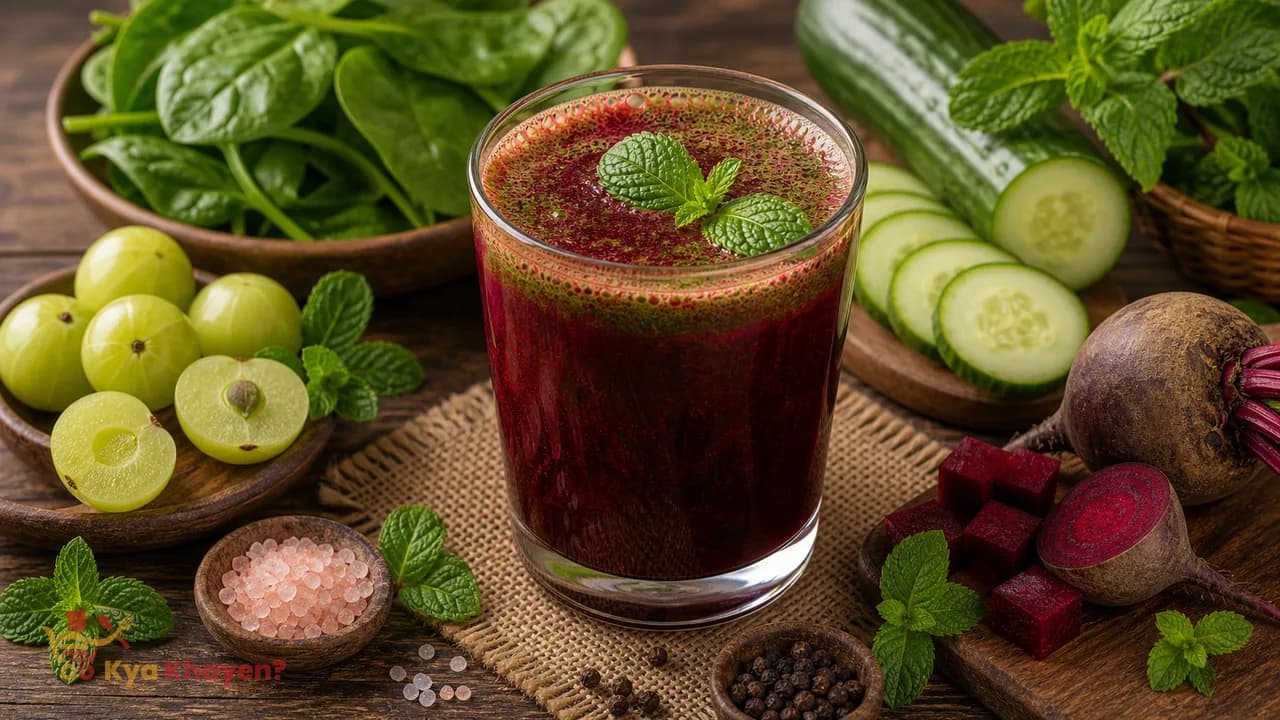 Vegetable Juice (Add Spinach, Amla, Mint Leaves, Cucumber, Beetroot)