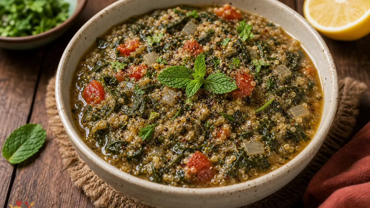 Amaranth Stew with Quinoa