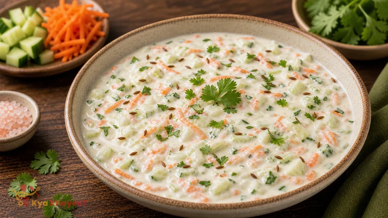 Carrot Cucumber Raita