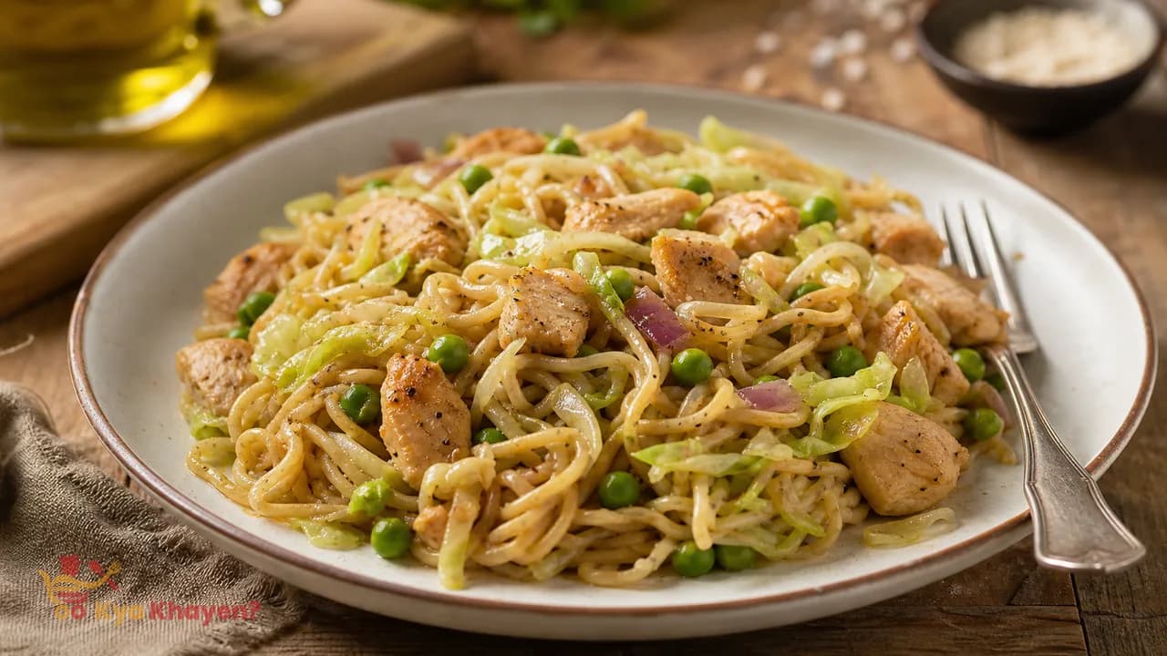 Chicken Cabbage Noodles