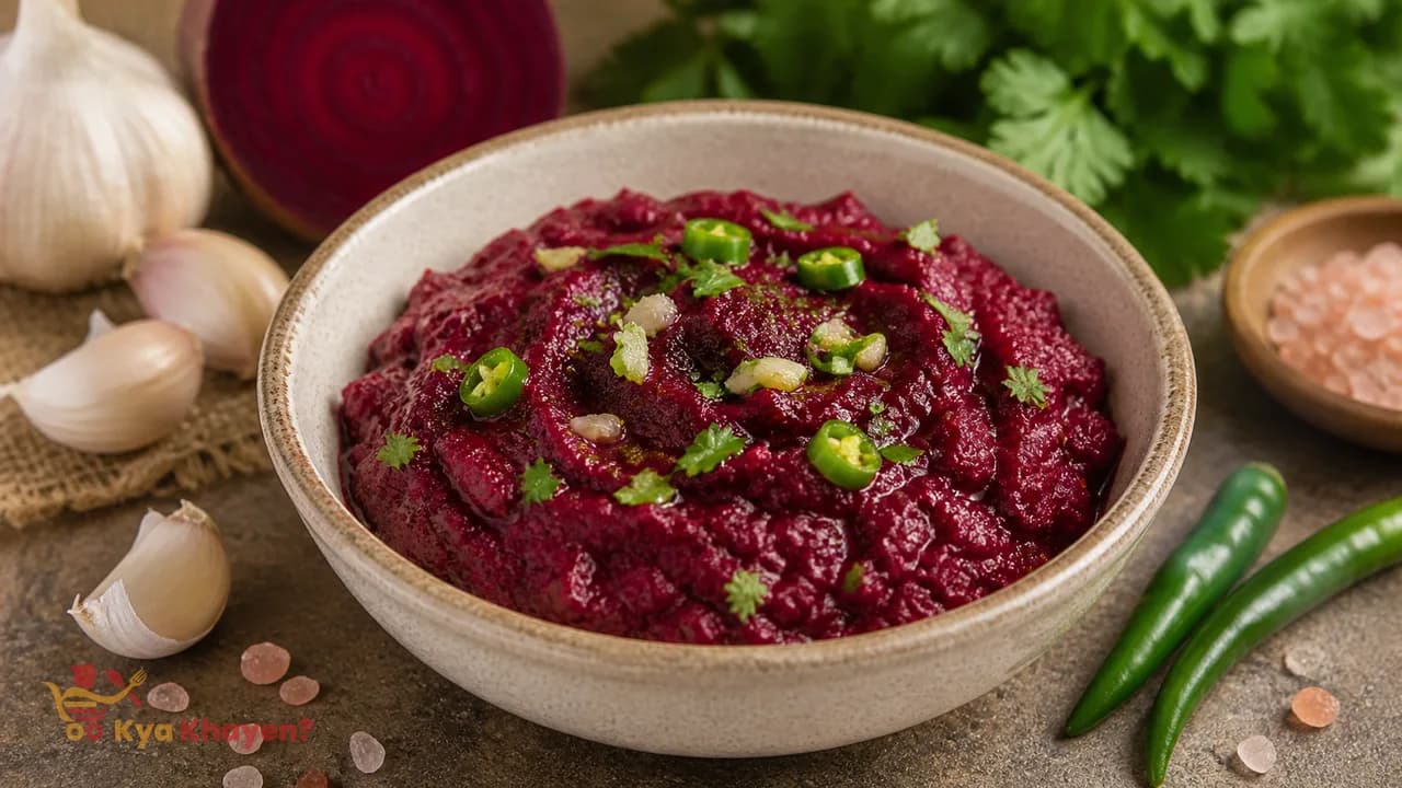 Beetroot-Garlic Chutney