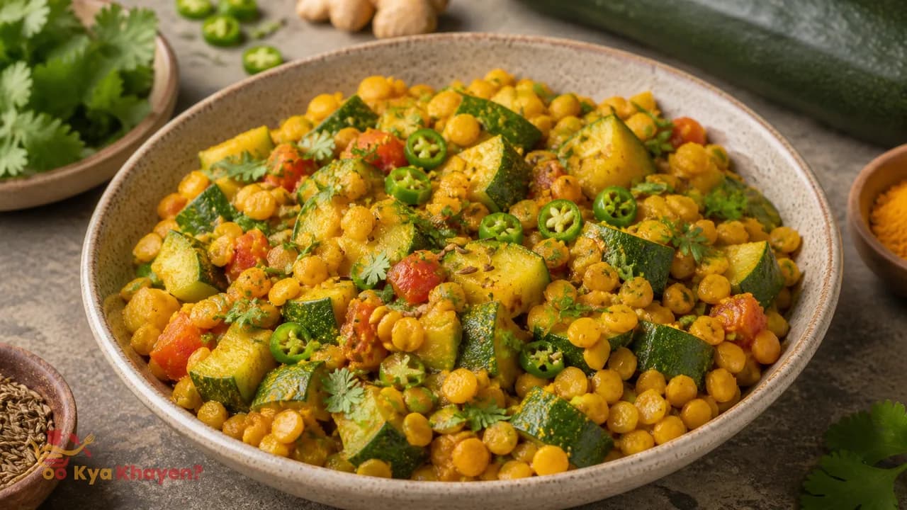 Bengal Gram with Zucchini
