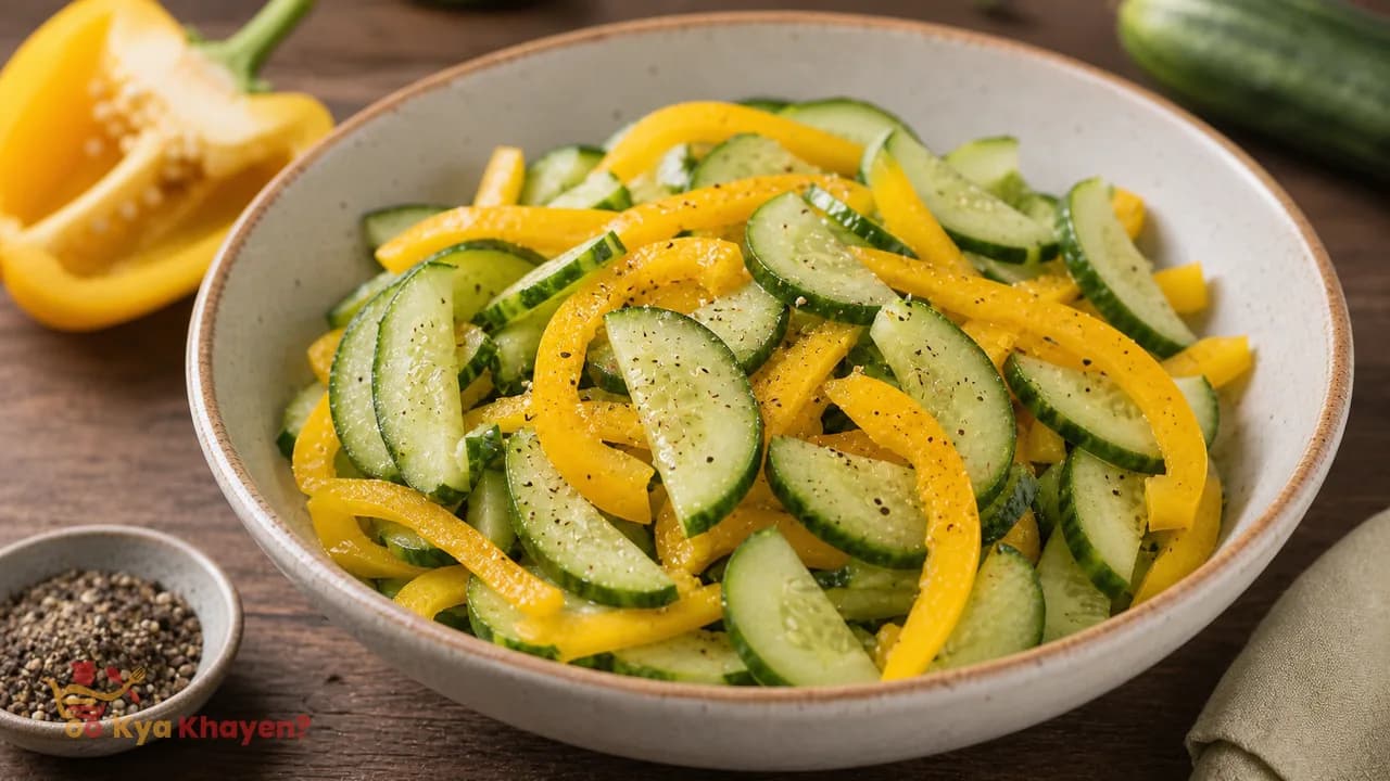 Cucumber & Bell Pepper Salad