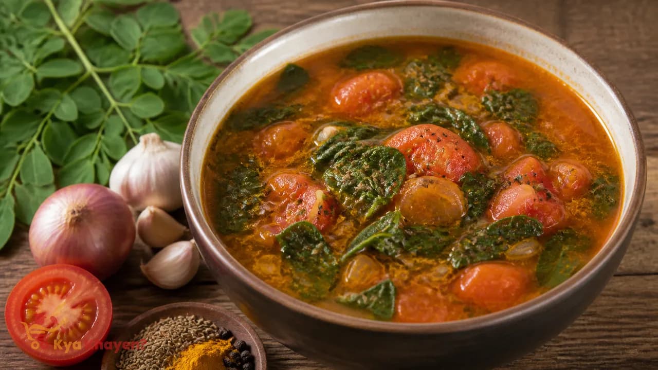 Drum Stick Leaves Soup with Tomato