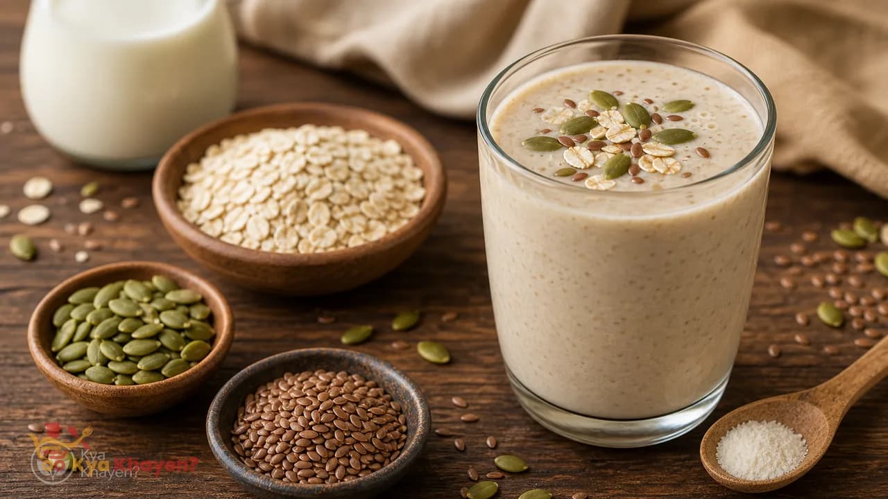 Oats and Soy Milk Smoothie