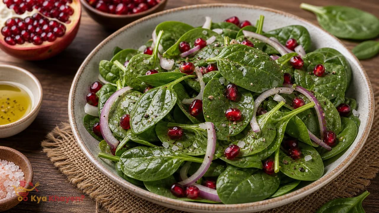 Spinach Pomegranate Salad