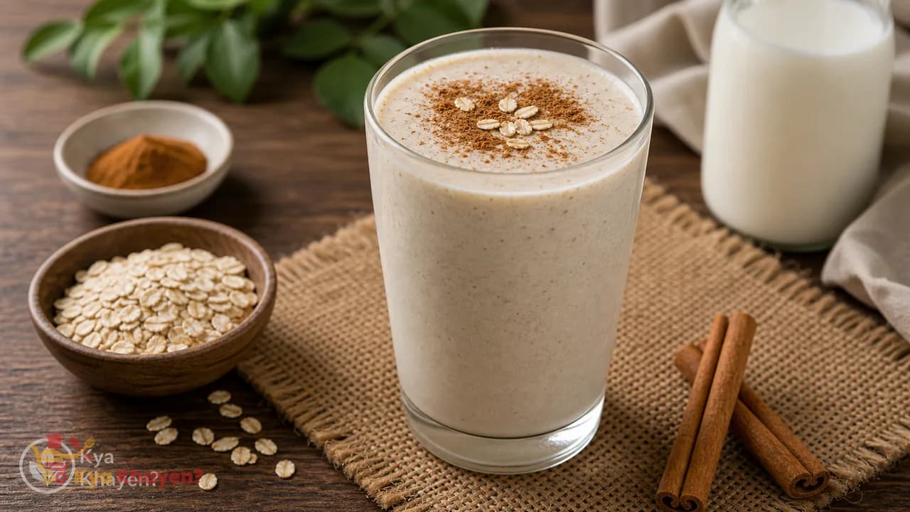 Oats-Cinnamon Milk Shake