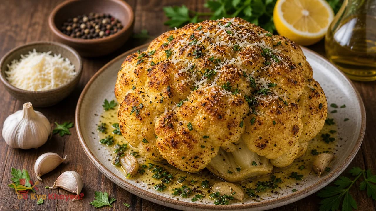 Whole Roasted Cauliflower
