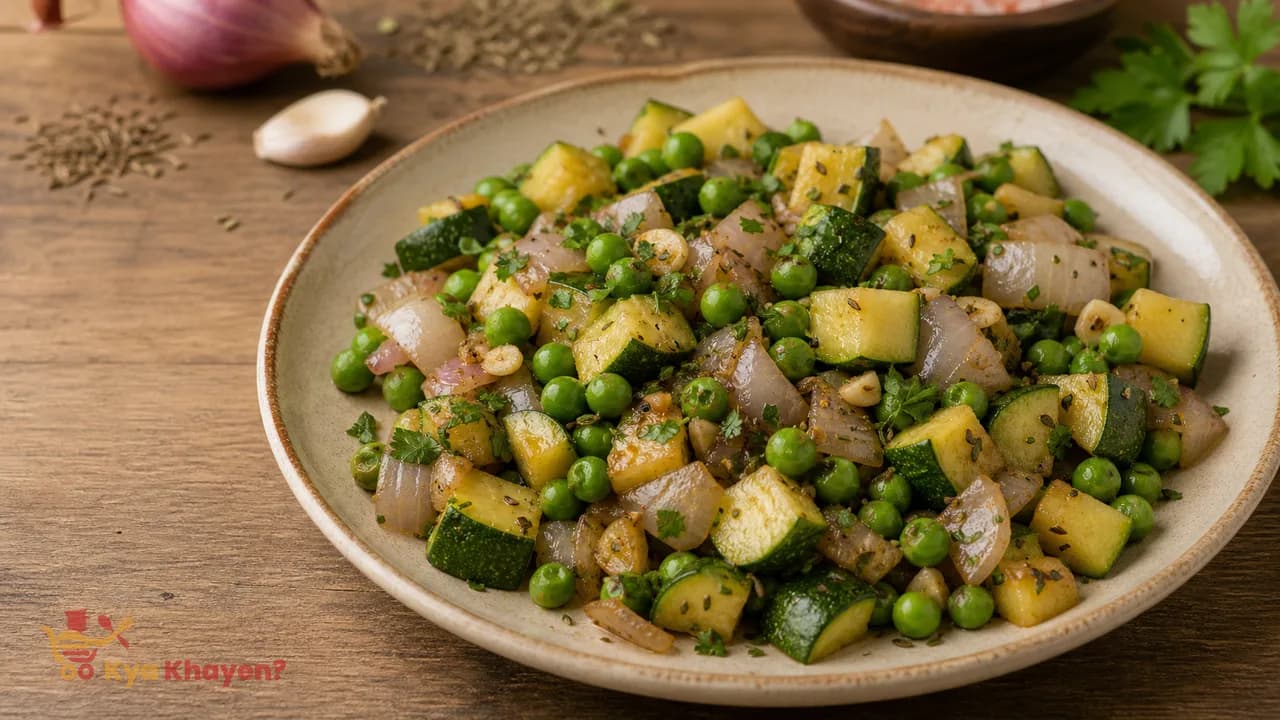 Saute Vegetables (Peas, Onion, Zucchini)